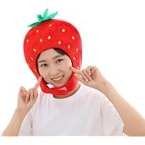 Amazon.co.jp: Speed mao 可愛い いちご 帽子 キャップ コスプレ 仮装
